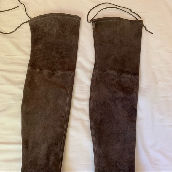 Stuart Weitzman almost brand new High Street Over the knee boots in Fungi - Picture 11 of 15